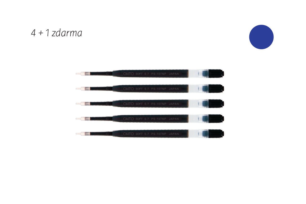 Náplň do guličkového pera Ohto GS01 (4 + 1 zdarma)