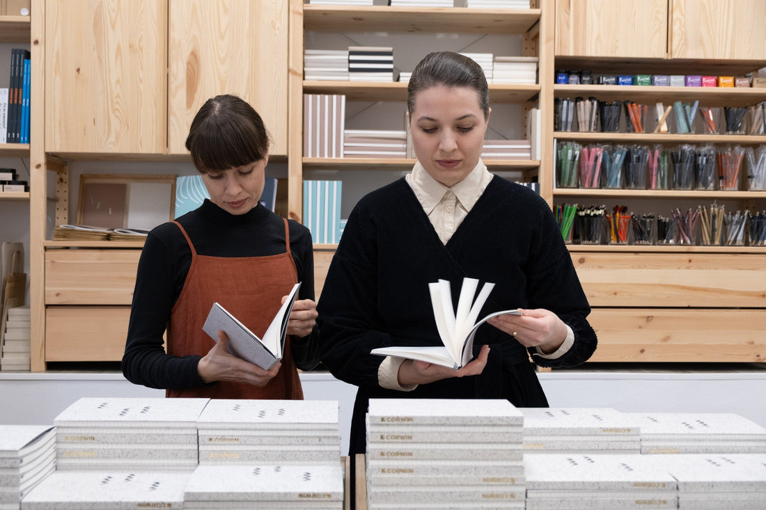 Vyrábali sme zápisníky pre firmu Corwin