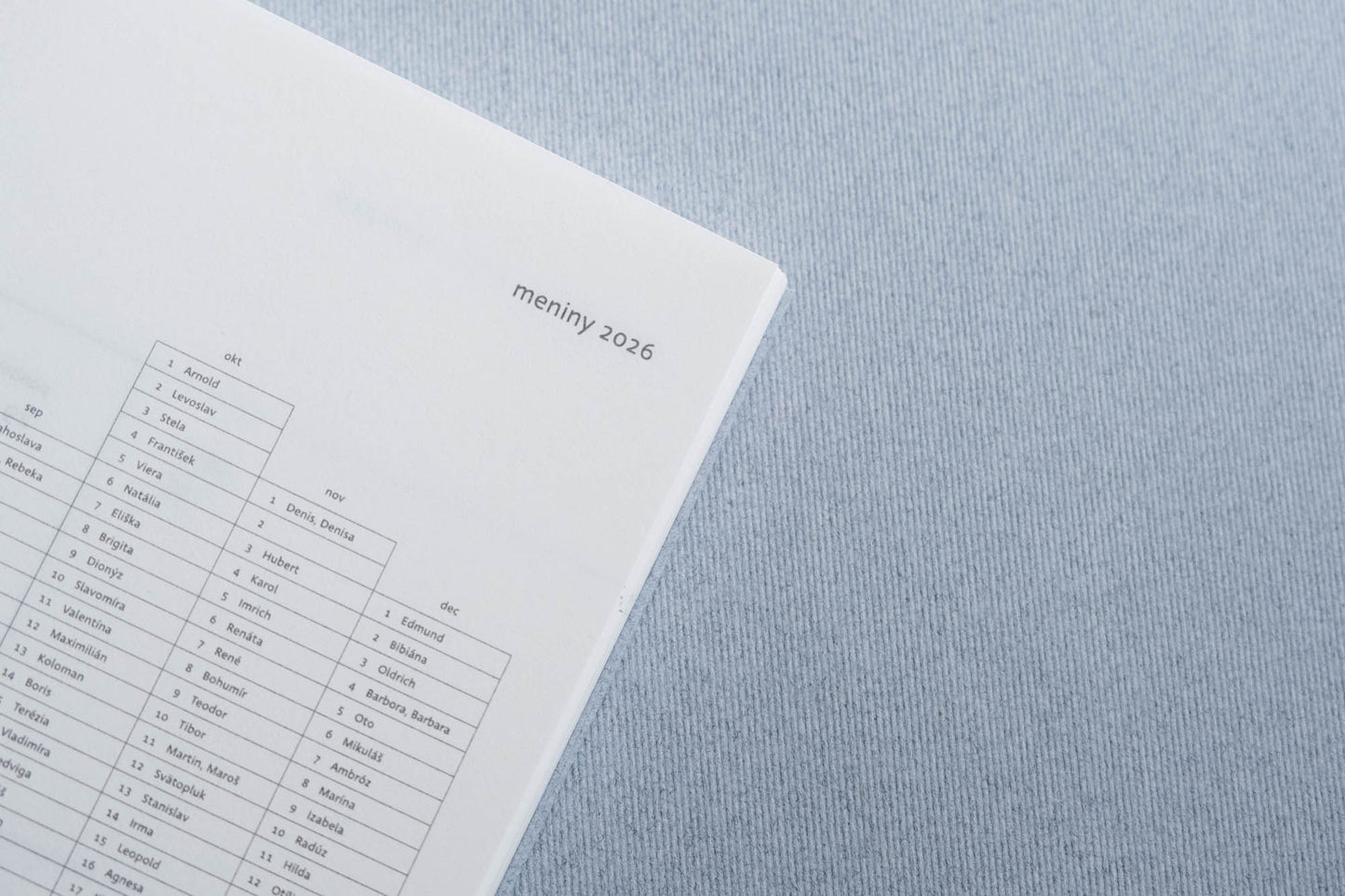 Týždenný diár 2026 veľký