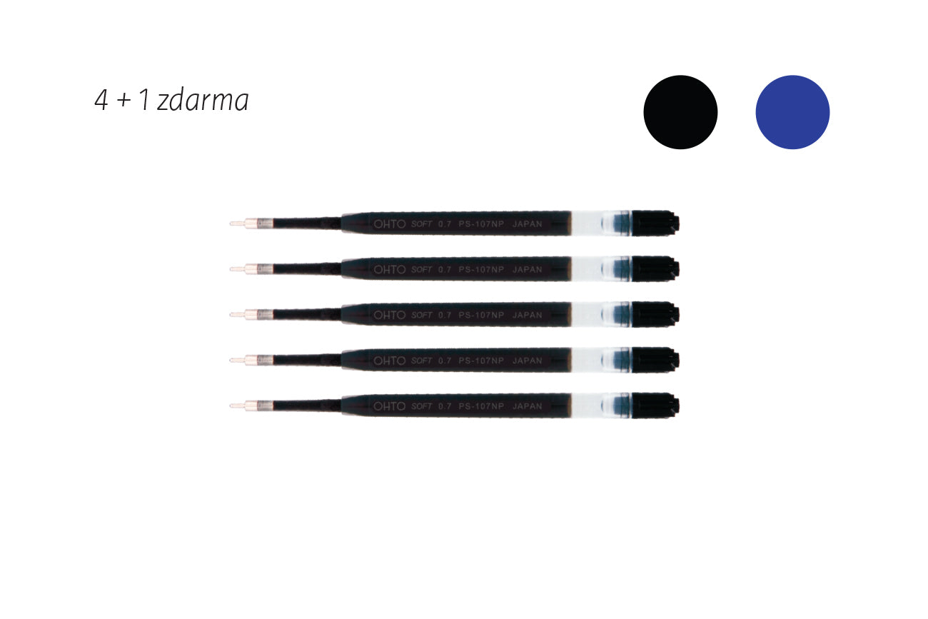 Náplň do guličkového pera Ohto GS01 (4 + 1 zdarma)