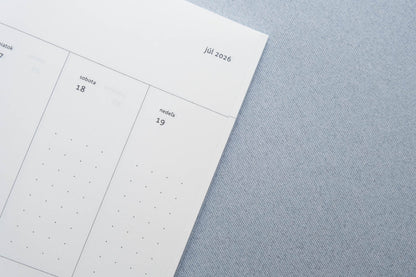 Týždenný diár 2026 veľký